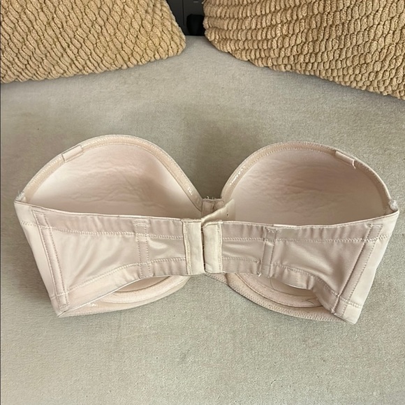 Cream Strapless Bra with Underwire - Picture 3 of 4